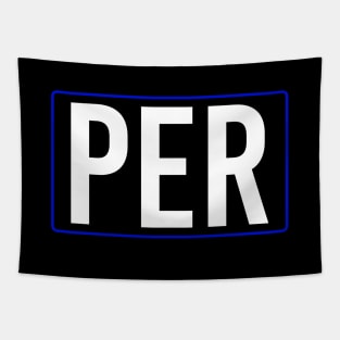 Perez - Driver Tag Tapestry