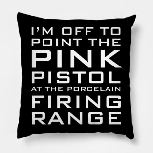 Pink Pistol Pillow