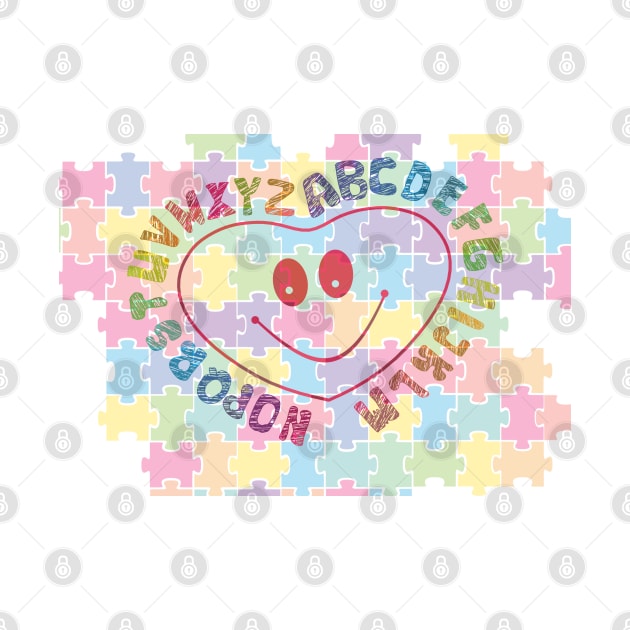 ABC Colorful Smile face Puzzle by kingelithe3rd