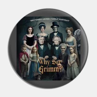 Brothers Grimm Family Portrait Pin