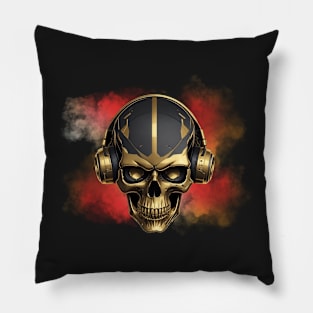 Cyberpunk Skull Pillow