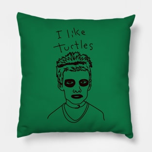 I Like Turtles Meme Pillow