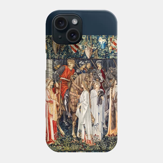 Quest for the Holy Grail,The Arming and Departure of the Knights Horseback With Shields Phone Case by BulganLumini