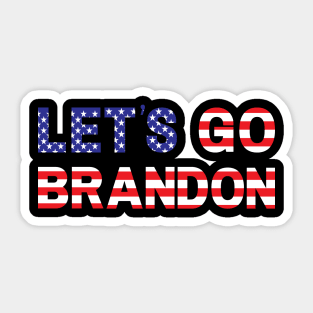 let's go Brandon- funny FJB chants meme Sticker for Sale by happy