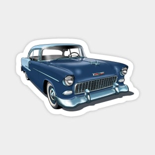 1955 Chevrolet in dark blue Magnet