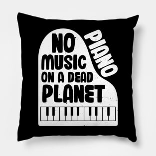 No Piano Music On A Dead Planet Pillow