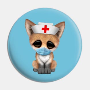 Cute Baby Fox Nurse Pin