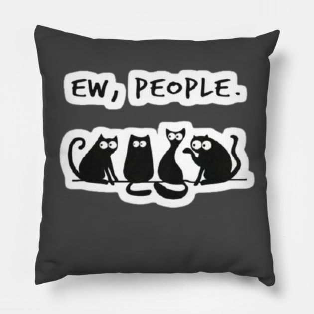 Ew People cat Pillow by nour-trend