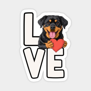 Love Rottweiler Magnet