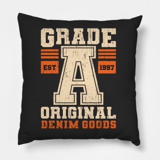 Grade A college university athletic dept vintage retro distressed Pillow