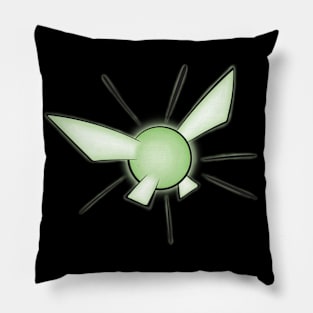 Glowing Fairy, Green Pillow