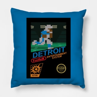 Detroit Football Team - NES Football 8-bit Design Pillow