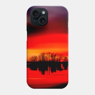 Red and Orange Sunset High Contrast Phone Case