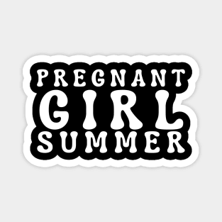 Pregnant Girl Summer Magnet