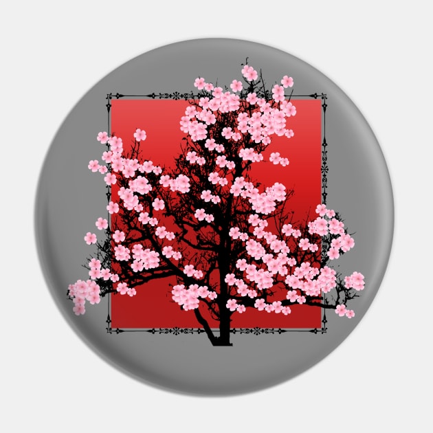 Cherry blossoms in red Pin by Sinmara
