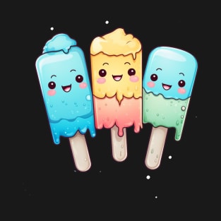 Cute Kawaii Popsicles T-Shirt