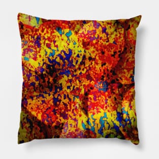 Vibrant color abstract Pillow