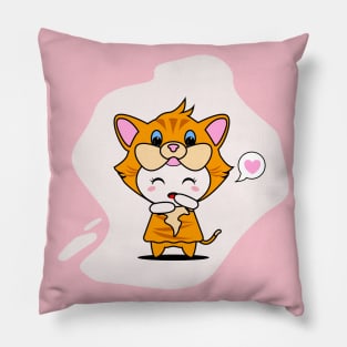 Cute Cat Character Pillow