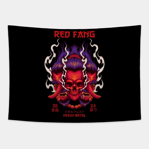 red fang Tapestry by enigma e.o