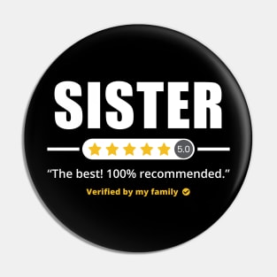 Five Stars Sister Pin