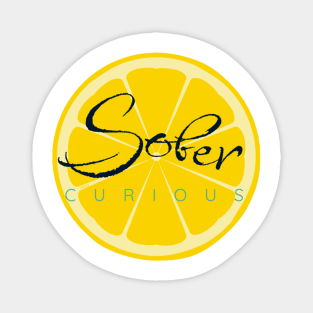 SOBER CURIOUS ORANGE FRUIT ALCOHOL FREE Magnet