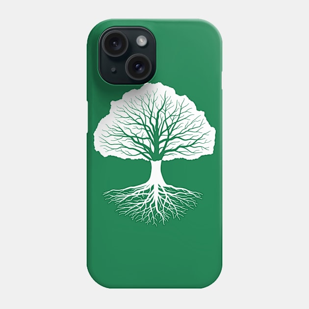 Living Oak White Phone Case by RudDesigns