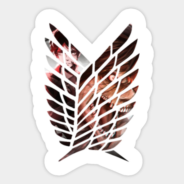 Attack On Titan Eren Mikasa Ackerman Sticker Teepublic