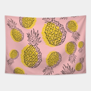 Feel Pineapple Summer Pattern Tapestry