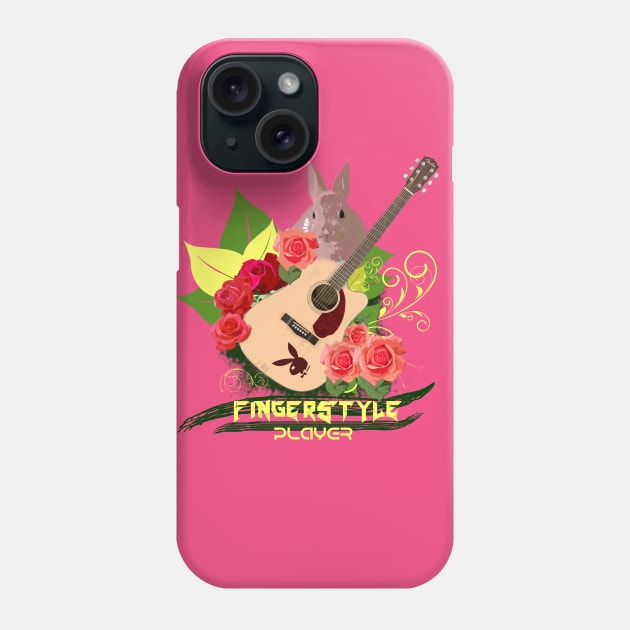 acoustic guitar player Phone Case by sensielong