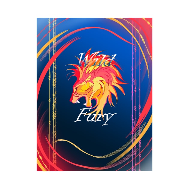 Wild Fury Fire Lion with deco by Animalistics