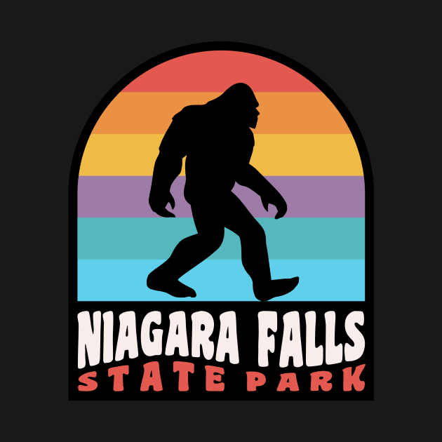 Niagara Falls Bigfoot Sasquatch State Park New York by PodDesignShop