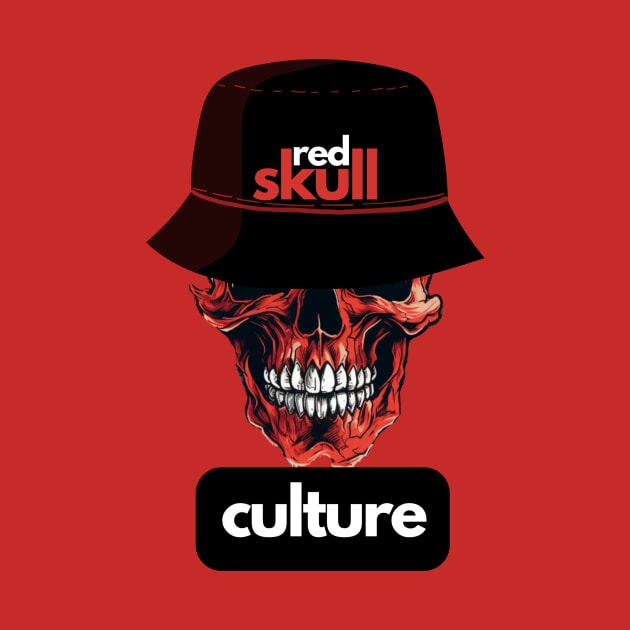 Red Skull Culture, Festival t-shirt, Unisex t-shirt, tees, men's t-shirt, women's t-shirt, summer t-shirt, trendy t-shirt, bucket hats, gift by Clinsh Online 