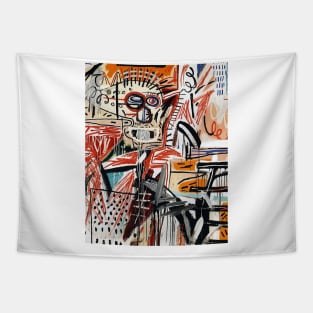 primitif Art Face Tapestry