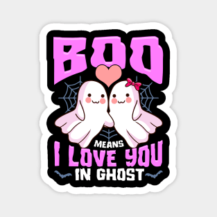 Boo Ghost Couple Cute Ghosts Funny Humor Halloween Magnet