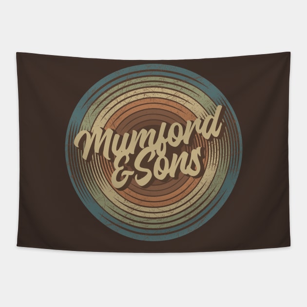 Mumford & Sons Vintage Vinyl Tapestry by musiconspiracy