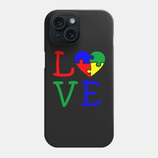 Autism Awareness Puzzle Piece Heart Love Phone Case