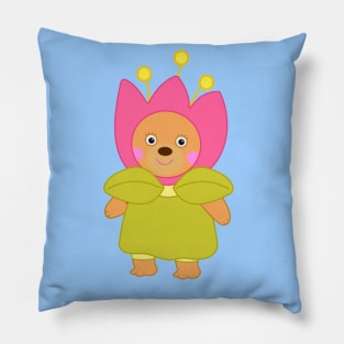 Bonnie Bear - Flower costume Spring Pillow