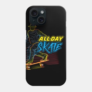 Skateboard Art Design motivational and inspirational quotes Phone Case