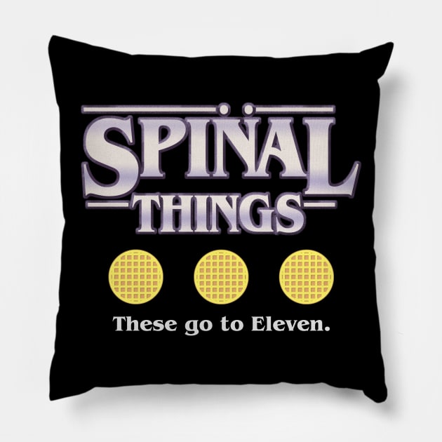 Spinal Things Pillow by GloopTrekker