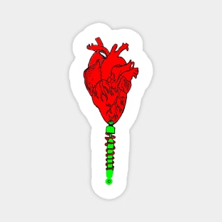 heart on shock absorber Magnet