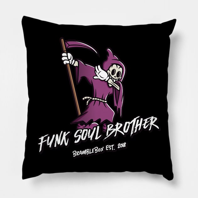 Funk Soul Brother Pillow by BrambleBoxDesigns