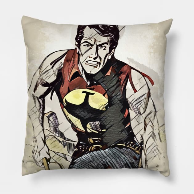 ZAGOR Abstract Custom Fan Art Style HERO Portrait Pillow by Naumovski