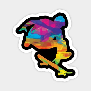 Psychedelic Skateboard Magnet