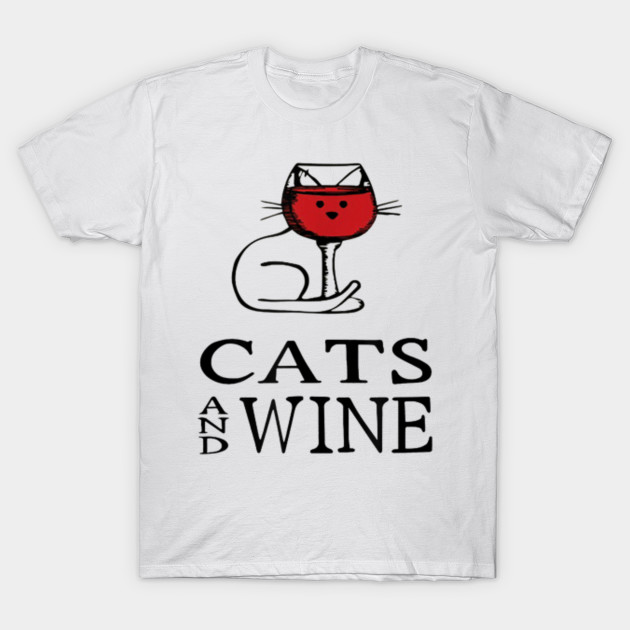 Funny Cat And Wine Cat And Wine T Shirt Teepublic