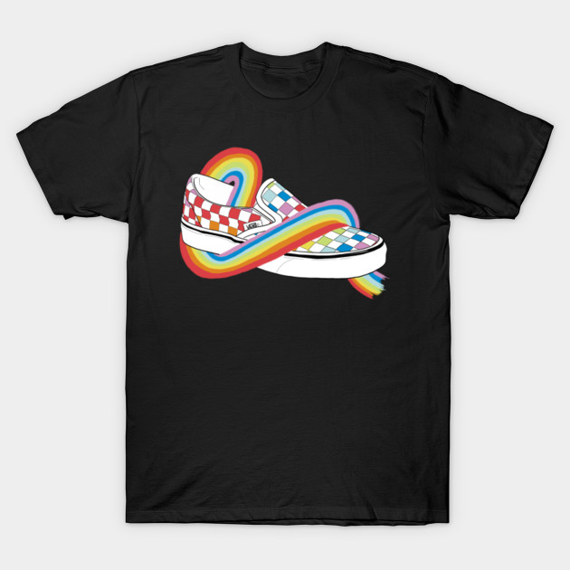 vans shirt rainbow