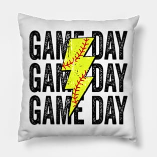 Softball game day Pillow