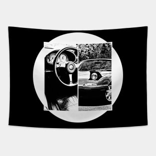 Mazda Miata MX-5 NA Black 'N White 5 (BLACK VERSION) Tapestry