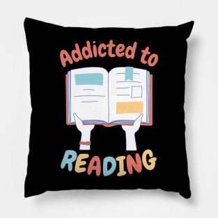 Addicted to Reading Pillow