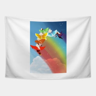 Sky rainbow Tapestry