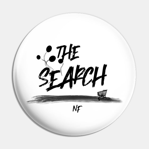 The Search (Black Logo) Pin by usernate